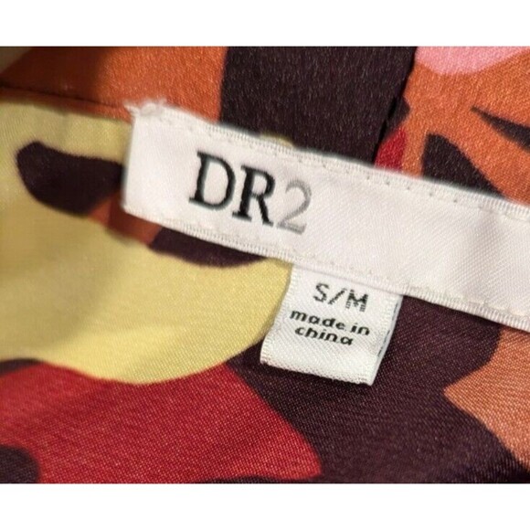 DR2 Sz S/M colorful satin Kimono Cover‎ Up with tassels Resort and Relaxation - Picture 2 of 4